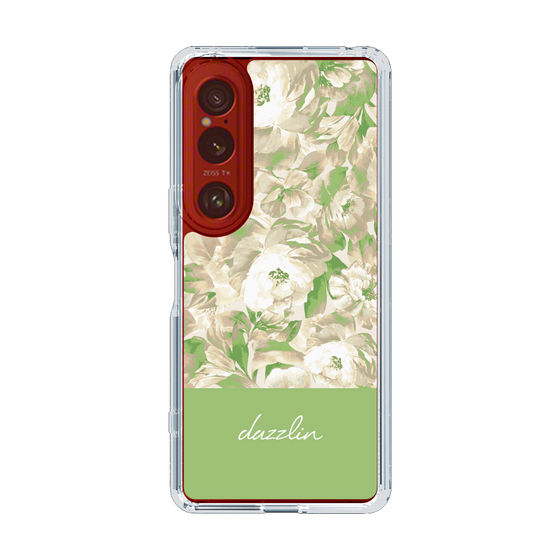 Slim Protection Case［ dazzlin - PaintFlower - Green ］