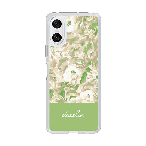 Slim Protection Case［ dazzlin - PaintFlower - Green ］