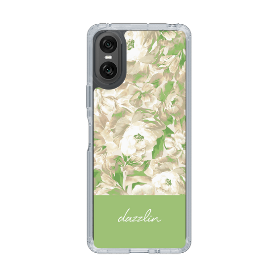 Slim Protection Case［ dazzlin - PaintFlower - Green ］