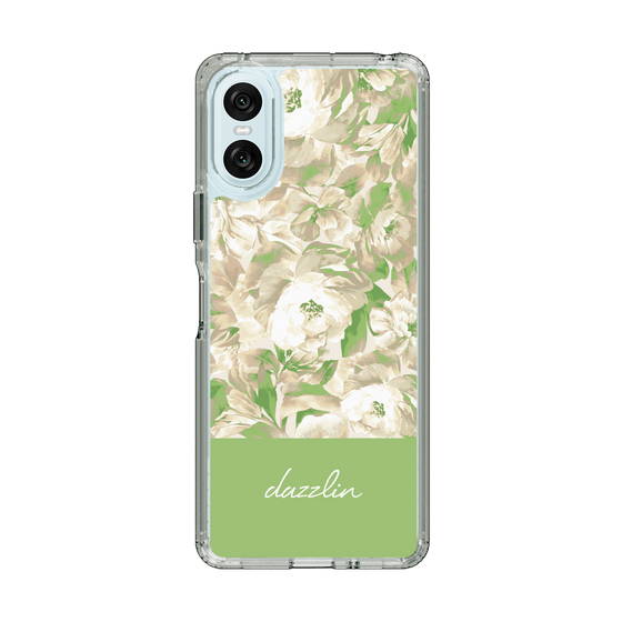 Slim Protection Case［ dazzlin - PaintFlower - Green ］