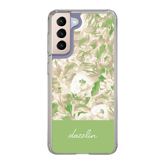 Slim Protection Case［ dazzlin - PaintFlower - Green ］