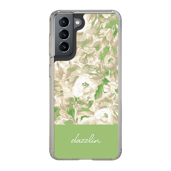 Slim Protection Case［ dazzlin - PaintFlower - Green ］