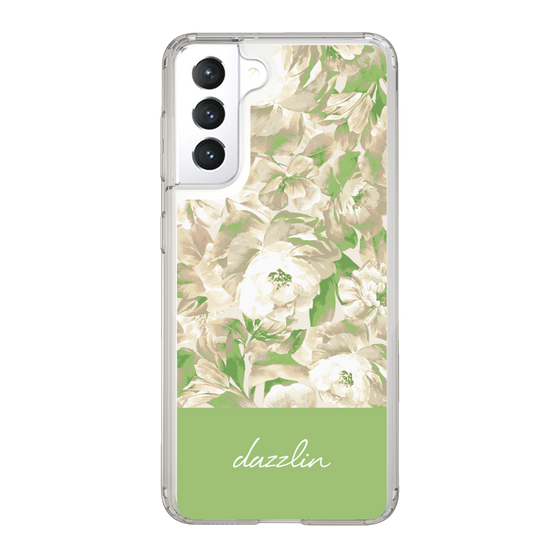 Slim Protection Case［ dazzlin - PaintFlower - Green ］