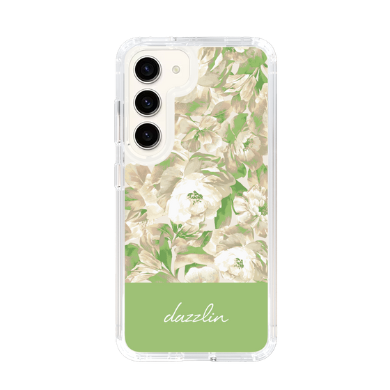 Slim Protection Case［ dazzlin - PaintFlower - Green ］