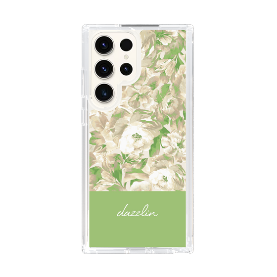 Slim Protection Case［ dazzlin - PaintFlower - Green ］