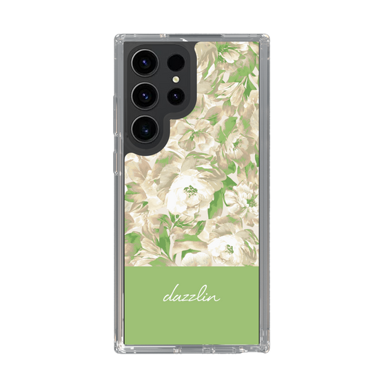 Slim Protection Case［ dazzlin - PaintFlower - Green ］