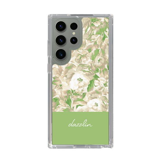Slim Protection Case［ dazzlin - PaintFlower - Green ］