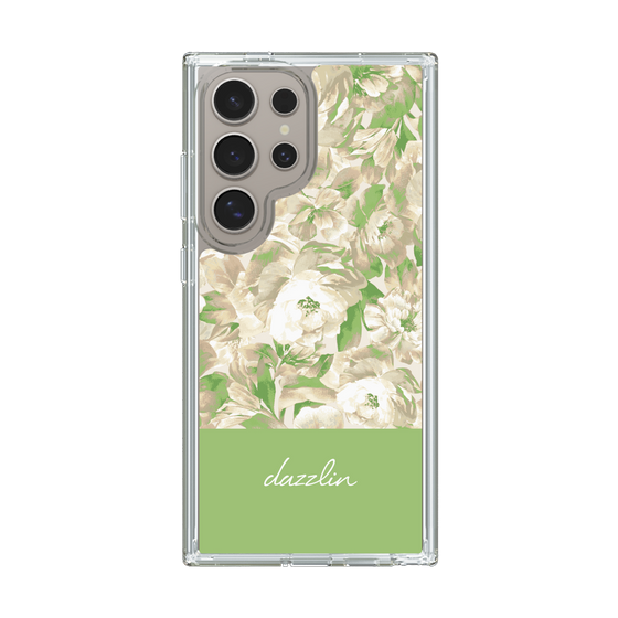 Slim Protection Case［ dazzlin - PaintFlower - Green ］