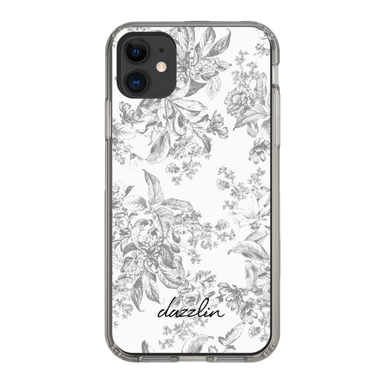 Slim Protection Case［ dazzlin - ToneFlower - Gray ］