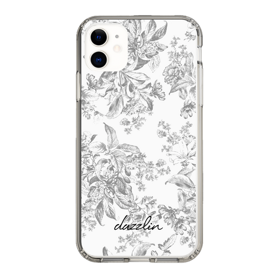 Slim Protection Case［ dazzlin - ToneFlower - Gray ］
