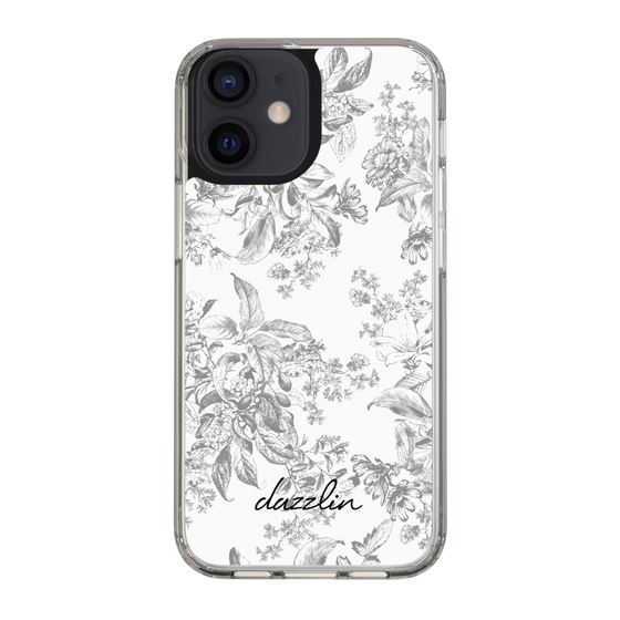 Slim Protection Case［ dazzlin - ToneFlower - Gray ］