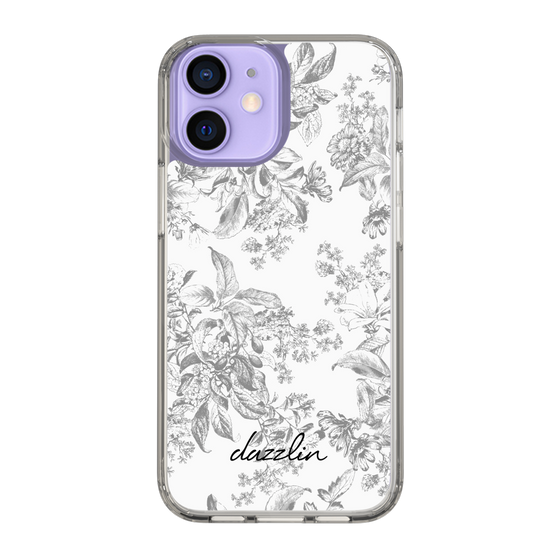 Slim Protection Case［ dazzlin - ToneFlower - Gray ］