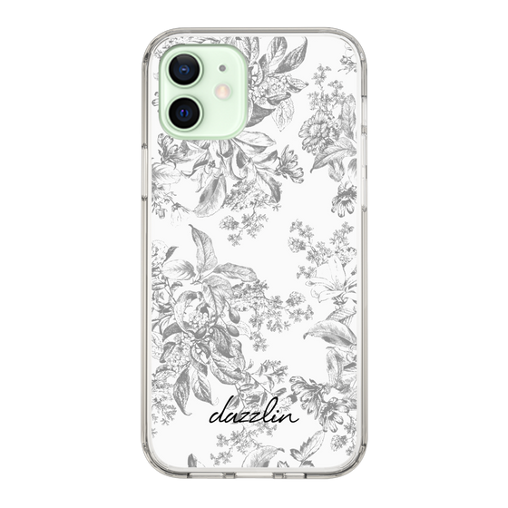 Slim Protection Case［ dazzlin - ToneFlower - Gray ］