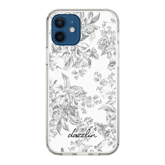Slim Protection Case［ dazzlin - ToneFlower - Gray ］