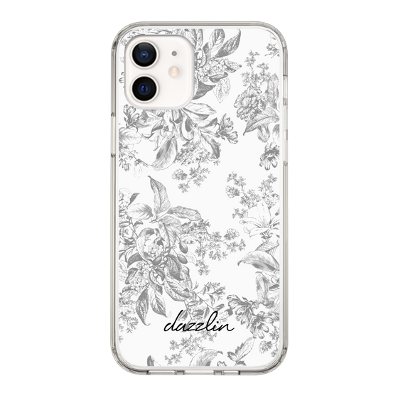 Slim Protection Case［ dazzlin - ToneFlower - Gray ］