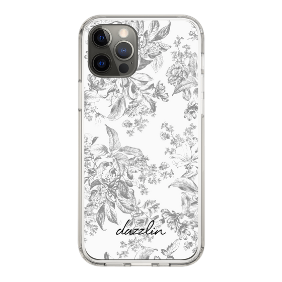 Slim Protection Case［ dazzlin - ToneFlower - Gray ］