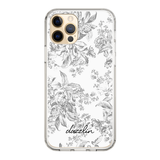 Slim Protection Case［ dazzlin - ToneFlower - Gray ］