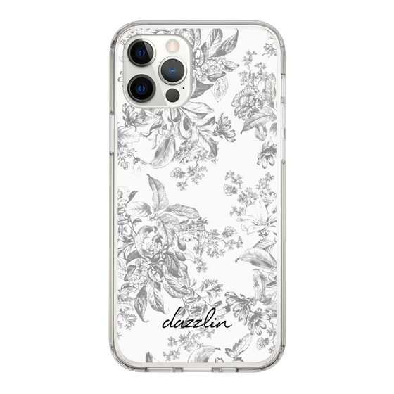 Slim Protection Case［ dazzlin - ToneFlower - Gray ］
