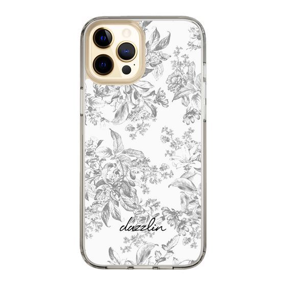 Slim Protection Case［ dazzlin - ToneFlower - Gray ］