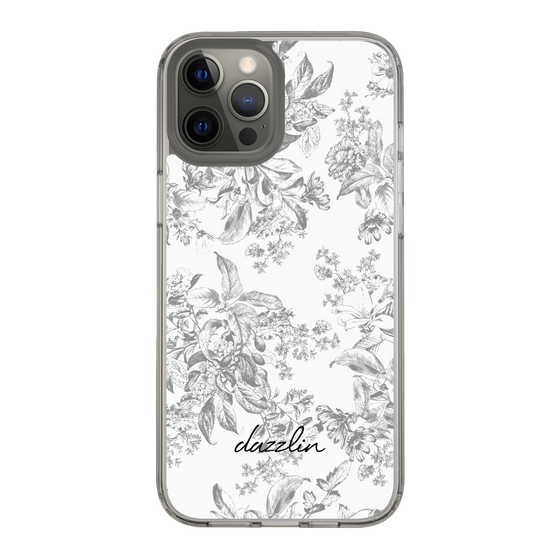 Slim Protection Case［ dazzlin - ToneFlower - Gray ］