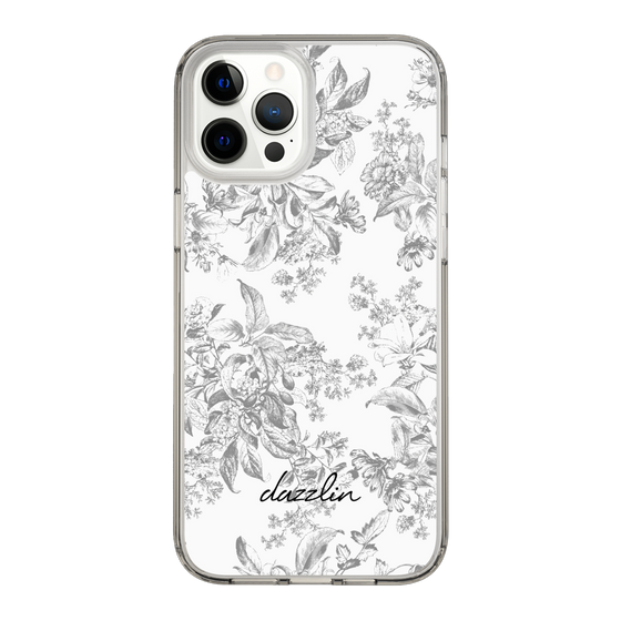 Slim Protection Case［ dazzlin - ToneFlower - Gray ］