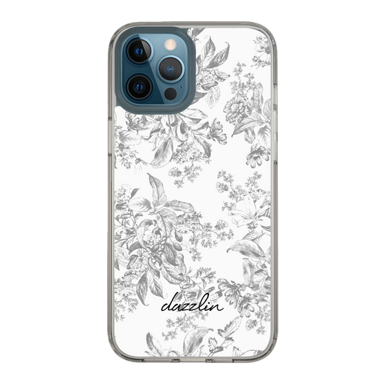 Slim Protection Case［ dazzlin - ToneFlower - Gray ］