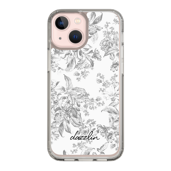 Slim Protection Case［ dazzlin - ToneFlower - Gray ］
