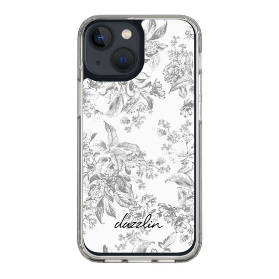 Slim Protection Case［ dazzlin - ToneFlower - Gray ］