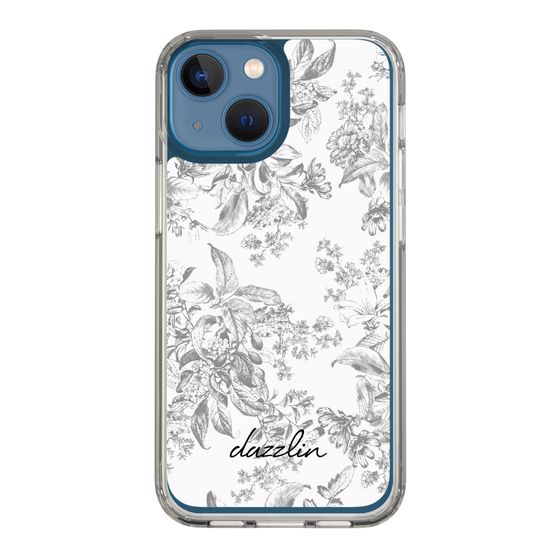Slim Protection Case［ dazzlin - ToneFlower - Gray ］