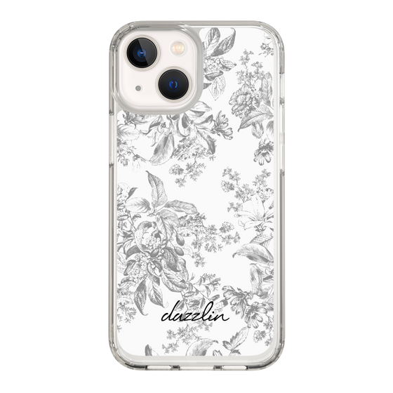Slim Protection Case［ dazzlin - ToneFlower - Gray ］