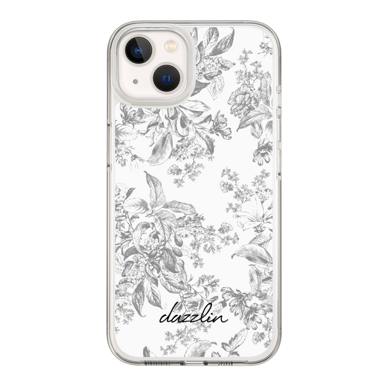 Slim Protection Case［ dazzlin - ToneFlower - Gray ］