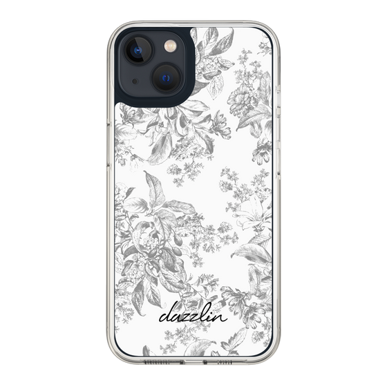 Slim Protection Case［ dazzlin - ToneFlower - Gray ］