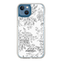 Slim Protection Case［ dazzlin - ToneFlower - Gray ］