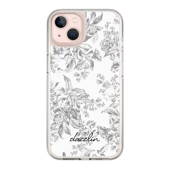 Slim Protection Case［ dazzlin - ToneFlower - Gray ］