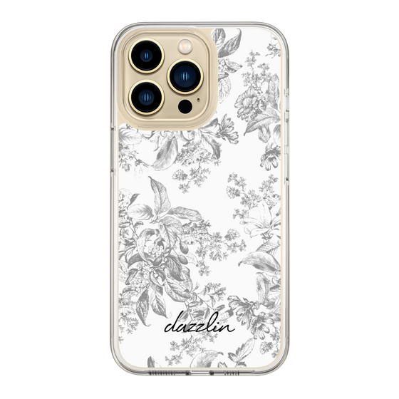 Slim Protection Case［ dazzlin - ToneFlower - Gray ］