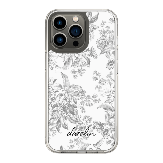 Slim Protection Case［ dazzlin - ToneFlower - Gray ］