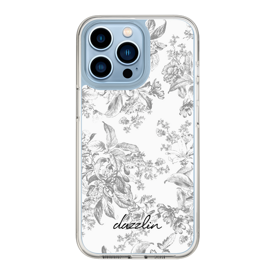 Slim Protection Case［ dazzlin - ToneFlower - Gray ］