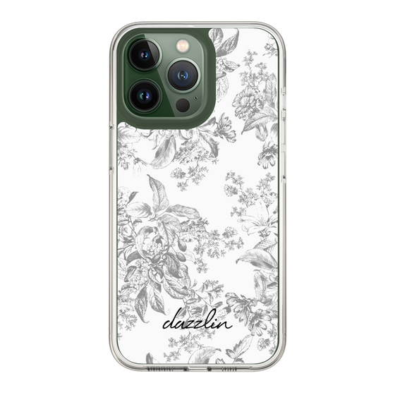 Slim Protection Case［ dazzlin - ToneFlower - Gray ］