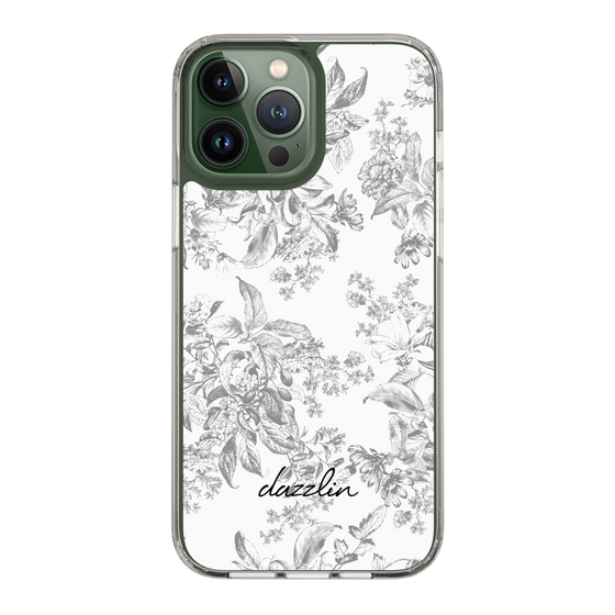 Slim Protection Case［ dazzlin - ToneFlower - Gray ］