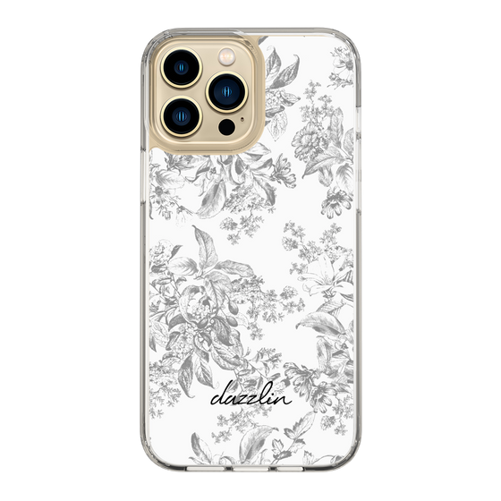 Slim Protection Case［ dazzlin - ToneFlower - Gray ］