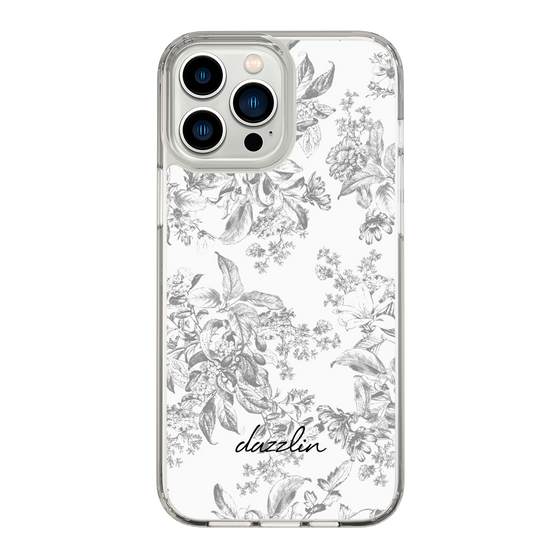 Slim Protection Case［ dazzlin - ToneFlower - Gray ］