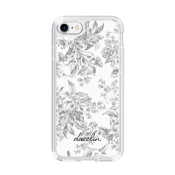 Slim Protection Case［ dazzlin - ToneFlower - Gray ］