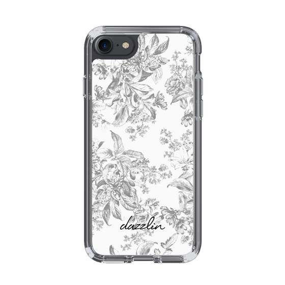 Slim Protection Case［ dazzlin - ToneFlower - Gray ］