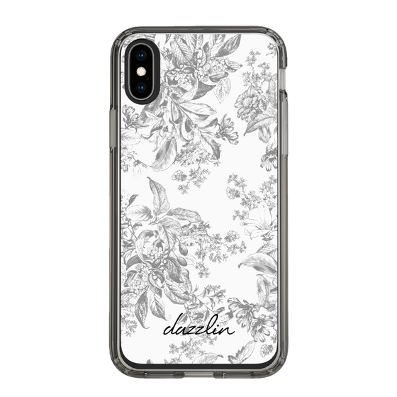 Slim Protection Case［ dazzlin - ToneFlower - Gray ］