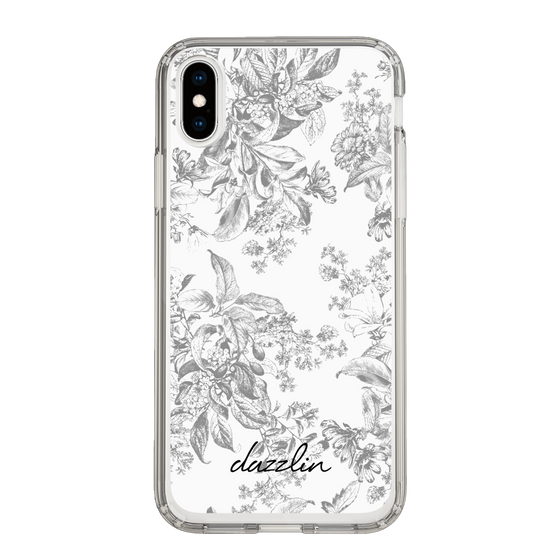 Slim Protection Case［ dazzlin - ToneFlower - Gray ］