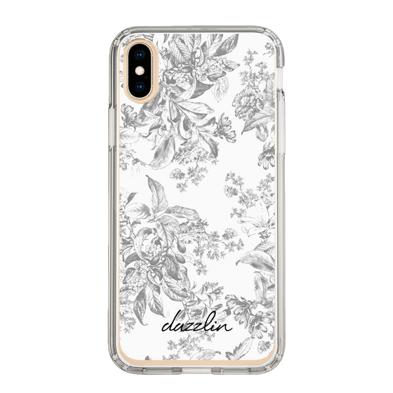 Slim Protection Case［ dazzlin - ToneFlower - Gray ］