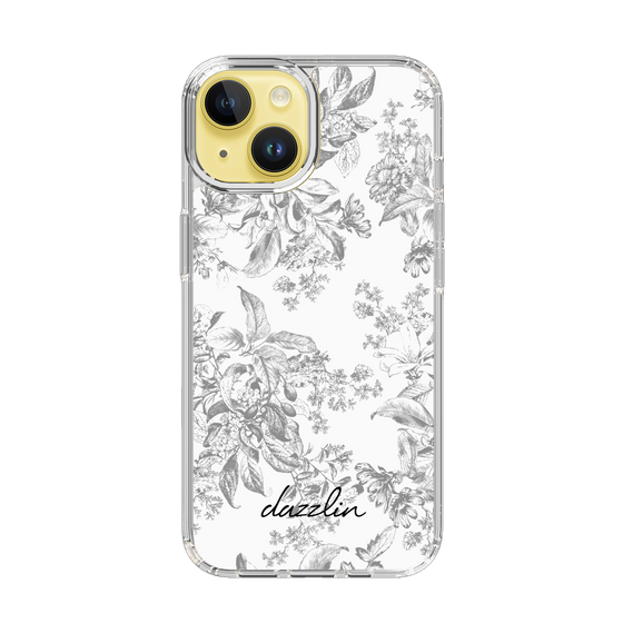 Slim Protection Case［ dazzlin - ToneFlower - Gray ］