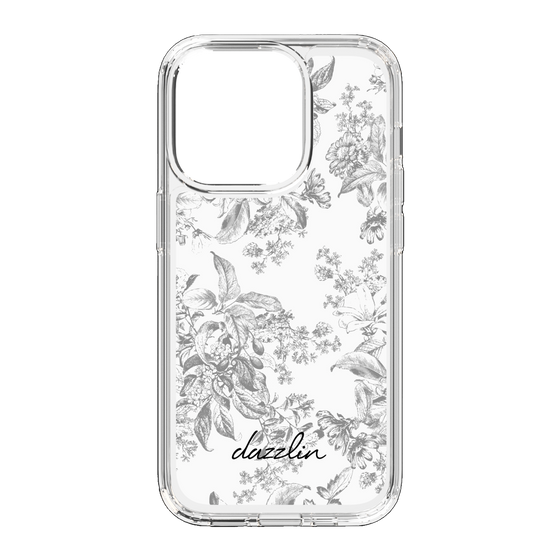 Slim Protection Case［ dazzlin - ToneFlower - Gray ］