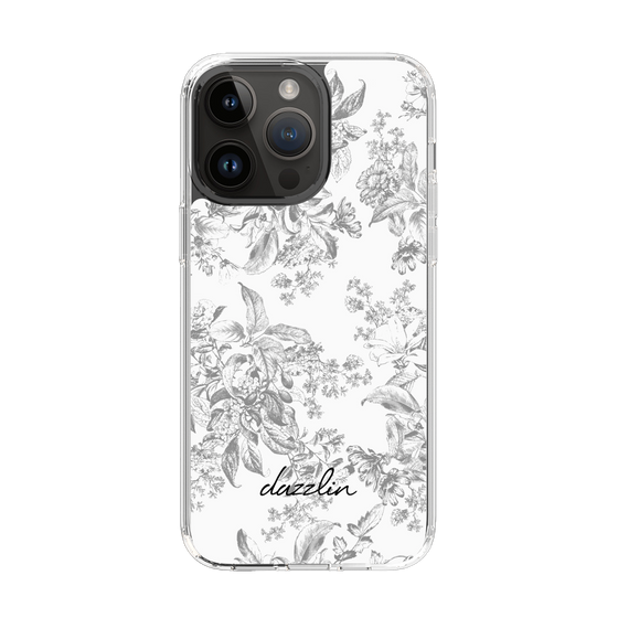Slim Protection Case［ dazzlin - ToneFlower - Gray ］