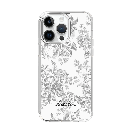 Slim Protection Case［ dazzlin - ToneFlower - Gray ］